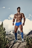 Sexy fit Man on Hill