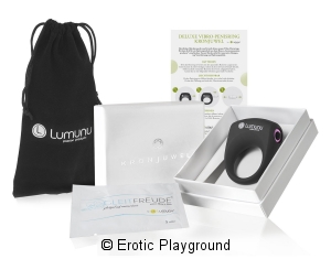 Deluxe Silikon Vibro Penisring Kronjuwel by Lumunu